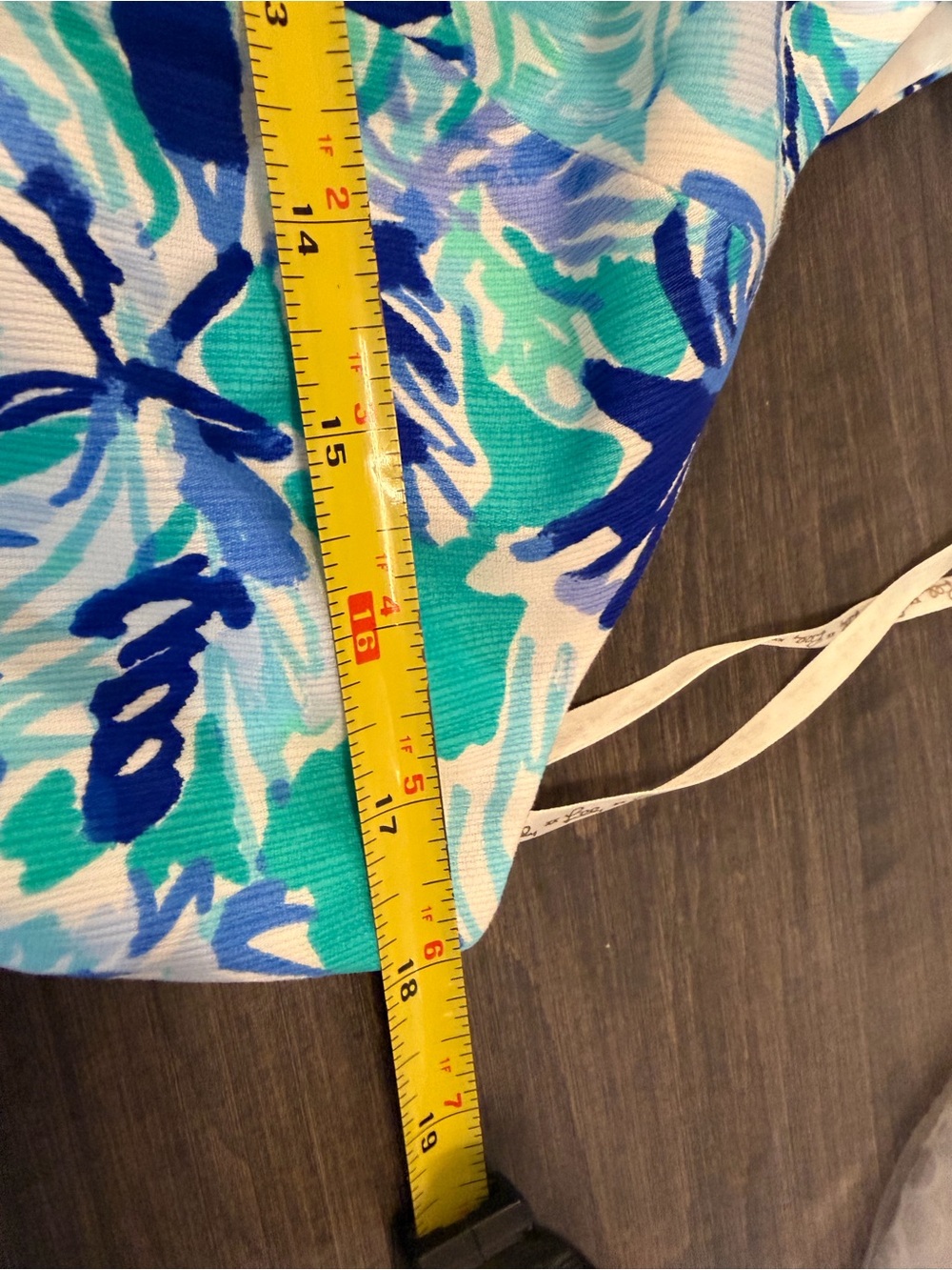 Lilly Pulitzer Aqua, Navy & White Printed Mini Dress - Picture 5 of 5